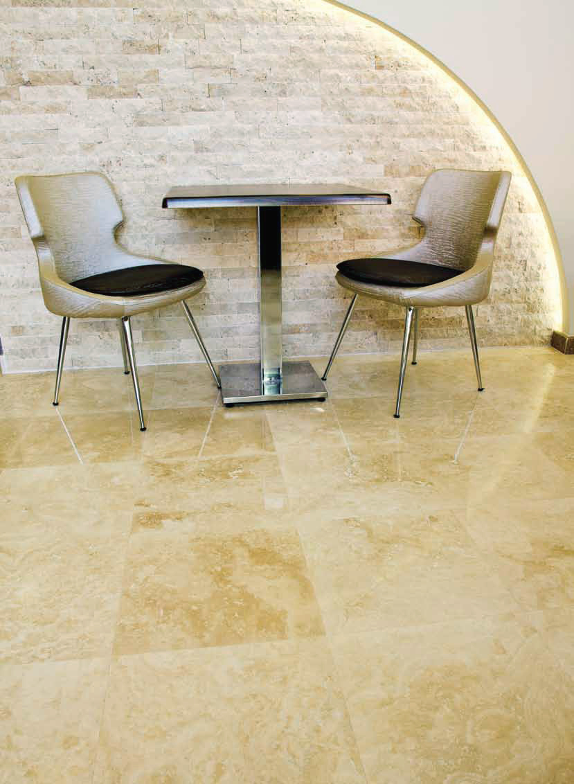 Honed & Filled Travertine Tiles