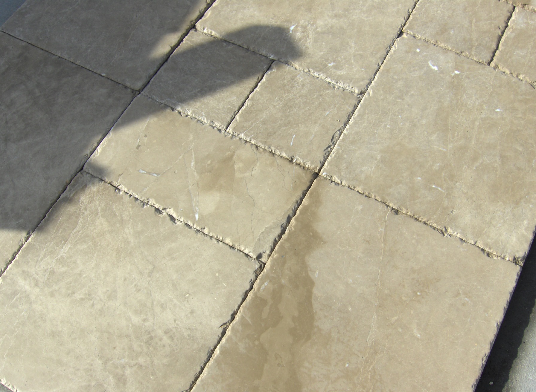honed & chiselled edge yellow pavers