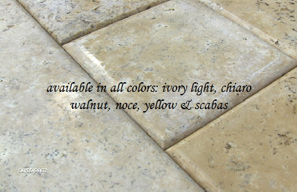 pillow edge travertine