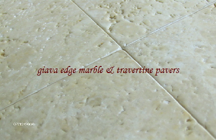 giava edge marble pavers